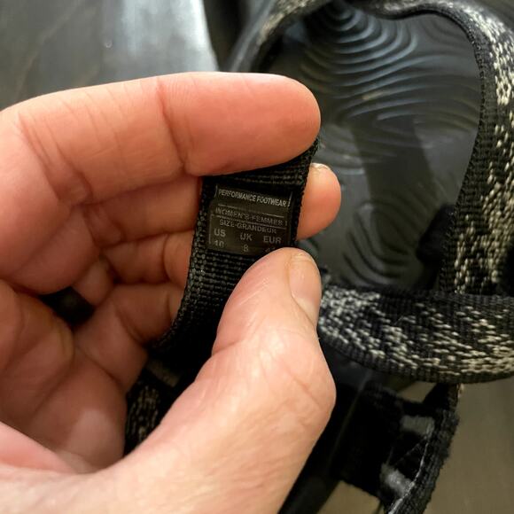 Chacos Z Cloud Sandals Gray Black Hiking Outdoor Water Sandal Women's Size 10 - Picture 5 of 5